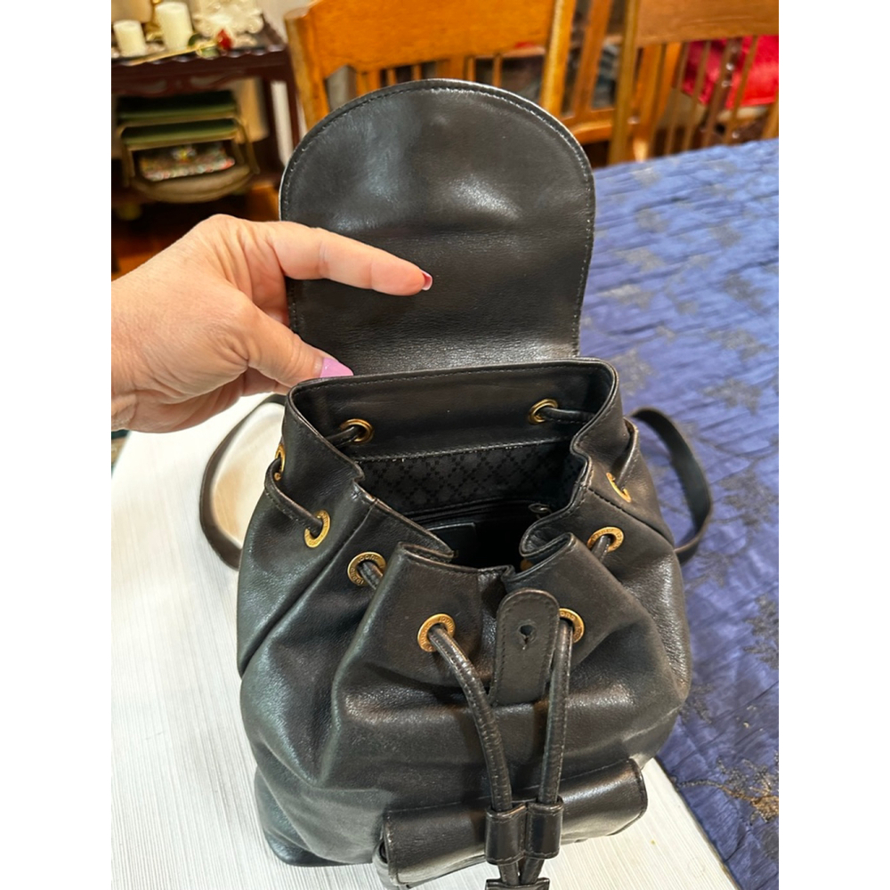 Gucci Black Leather Bamboo Handle Leather Backpack - Picture 10 of 13